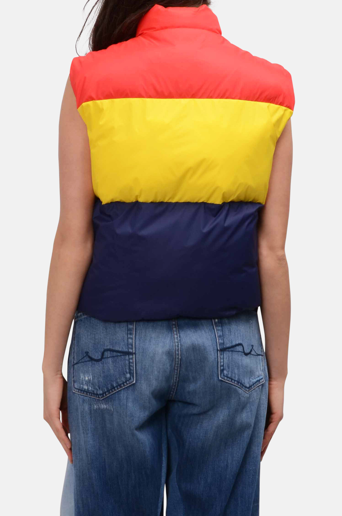 The Pillow Talk Tri Color Vest  in Building Blocks-4