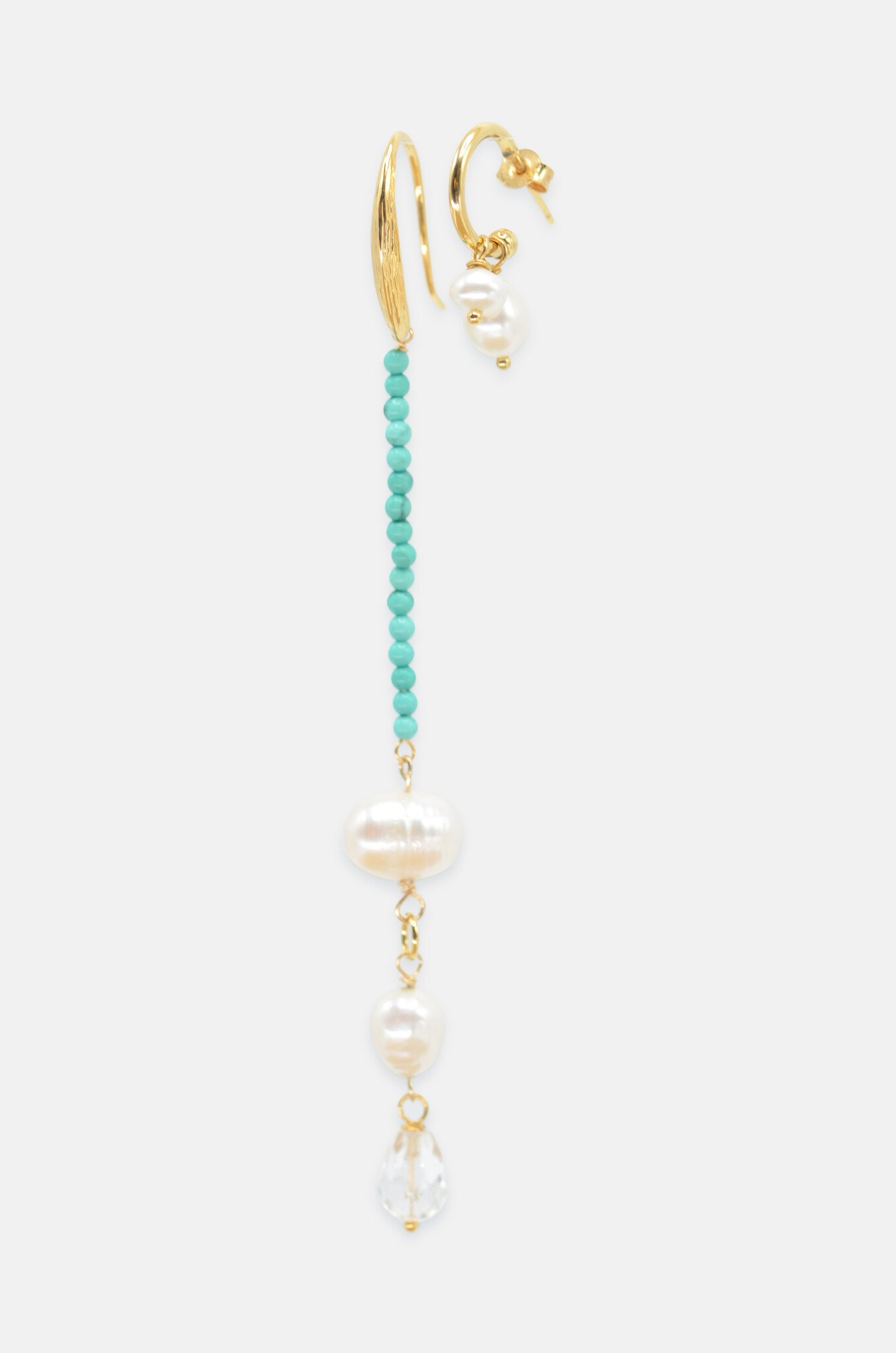 Sweetwater Pearl Turquoise Drop Earringset-1