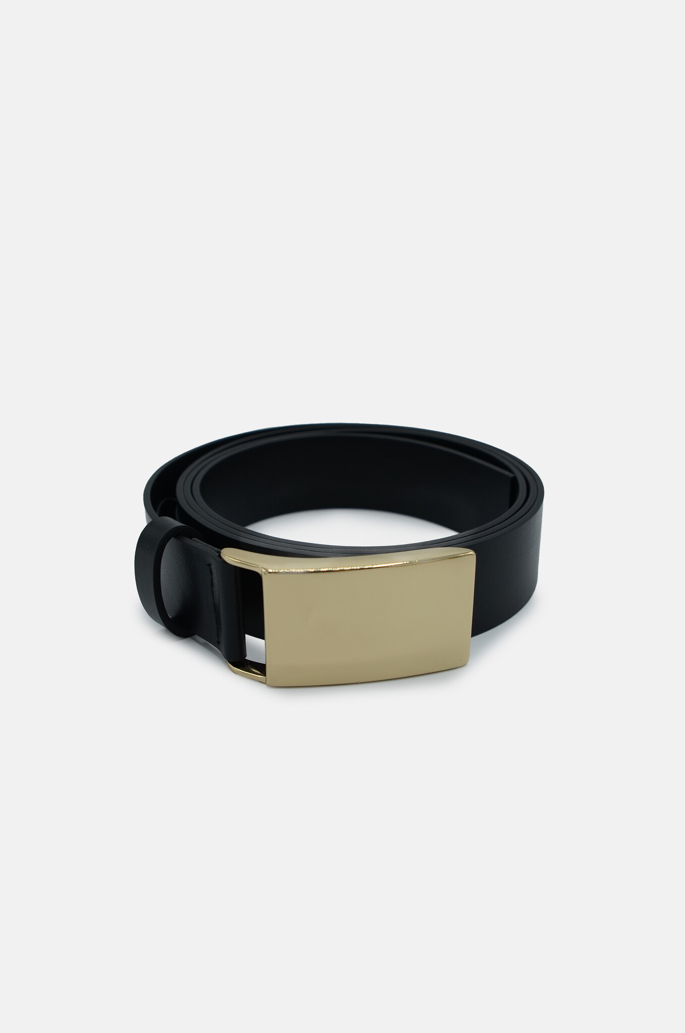 Leather Belt in Black-1