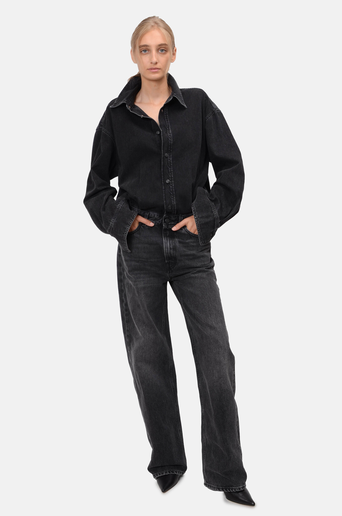 Tessie Jumpsuit in Medium Black-2