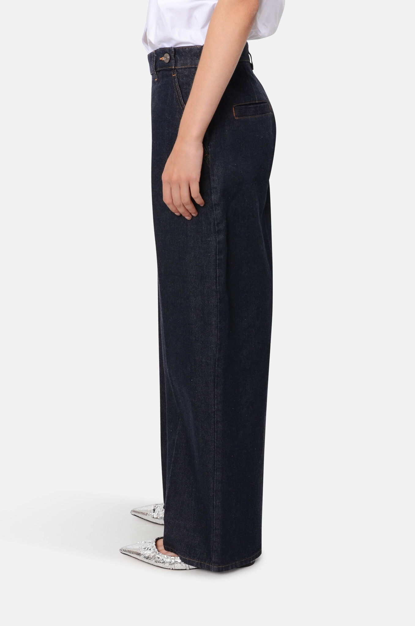 Sailor Denim Pants in Dark Navy-2