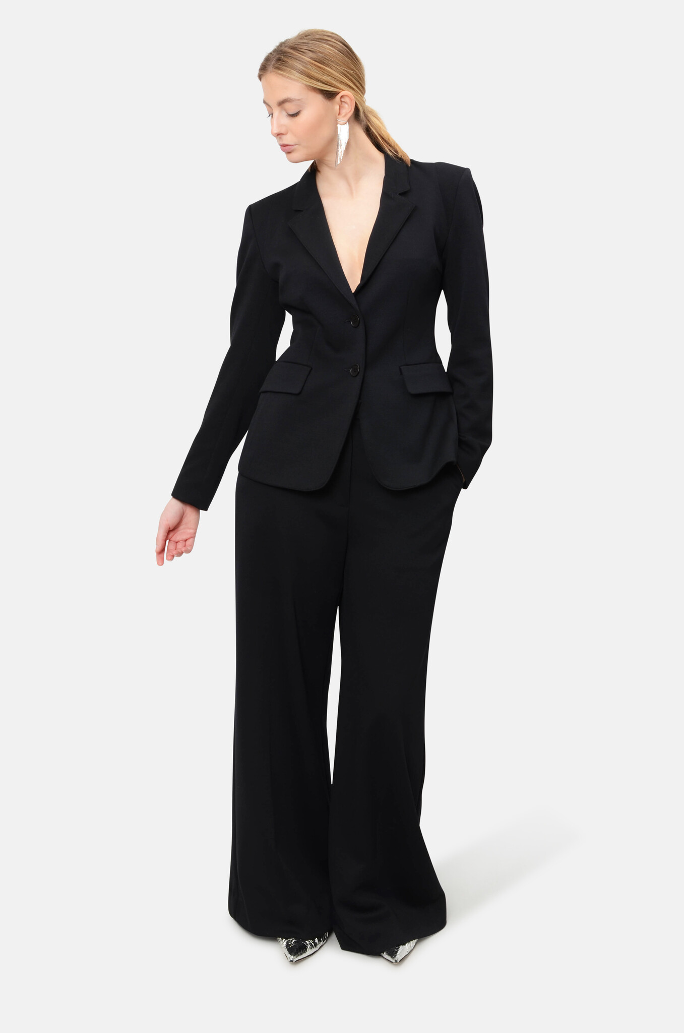 Helda Tailored Jacket in Dark Navy-2
