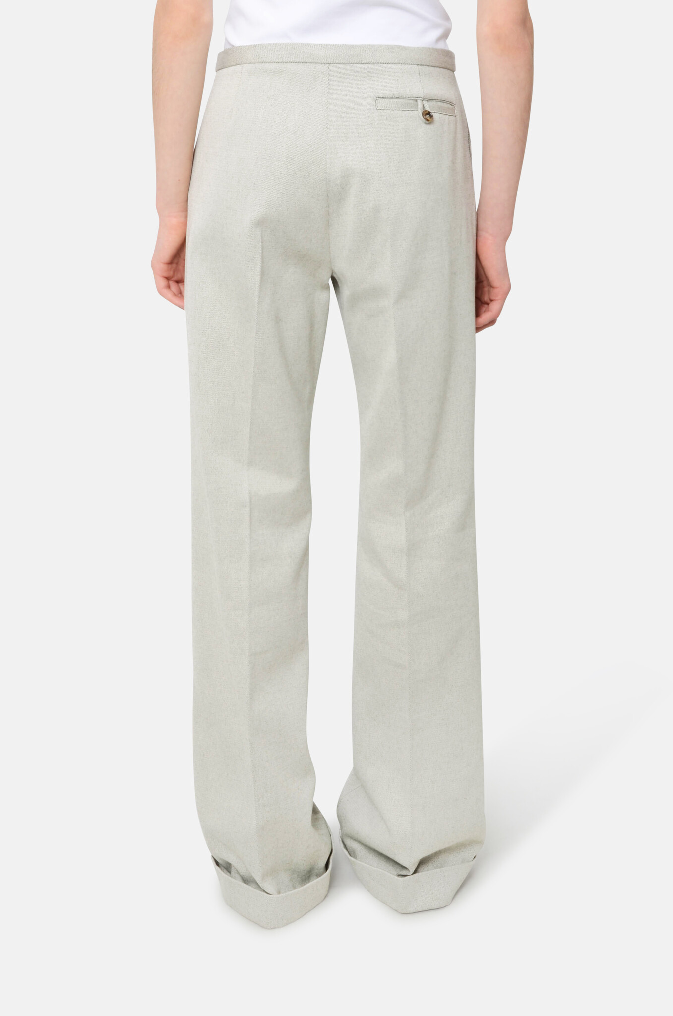 Low Waist Trousers in a Cool Wool Blend-4