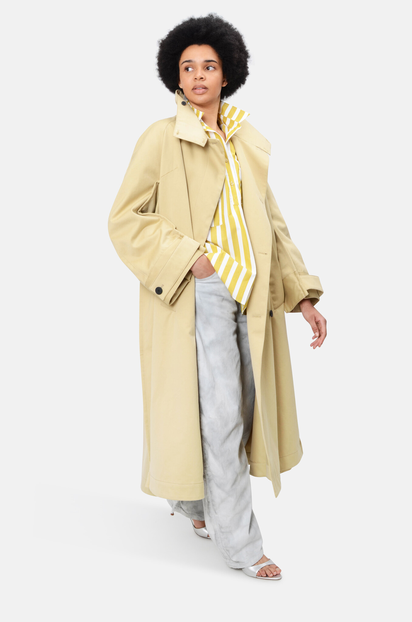 Mercury Coat in Beige-2