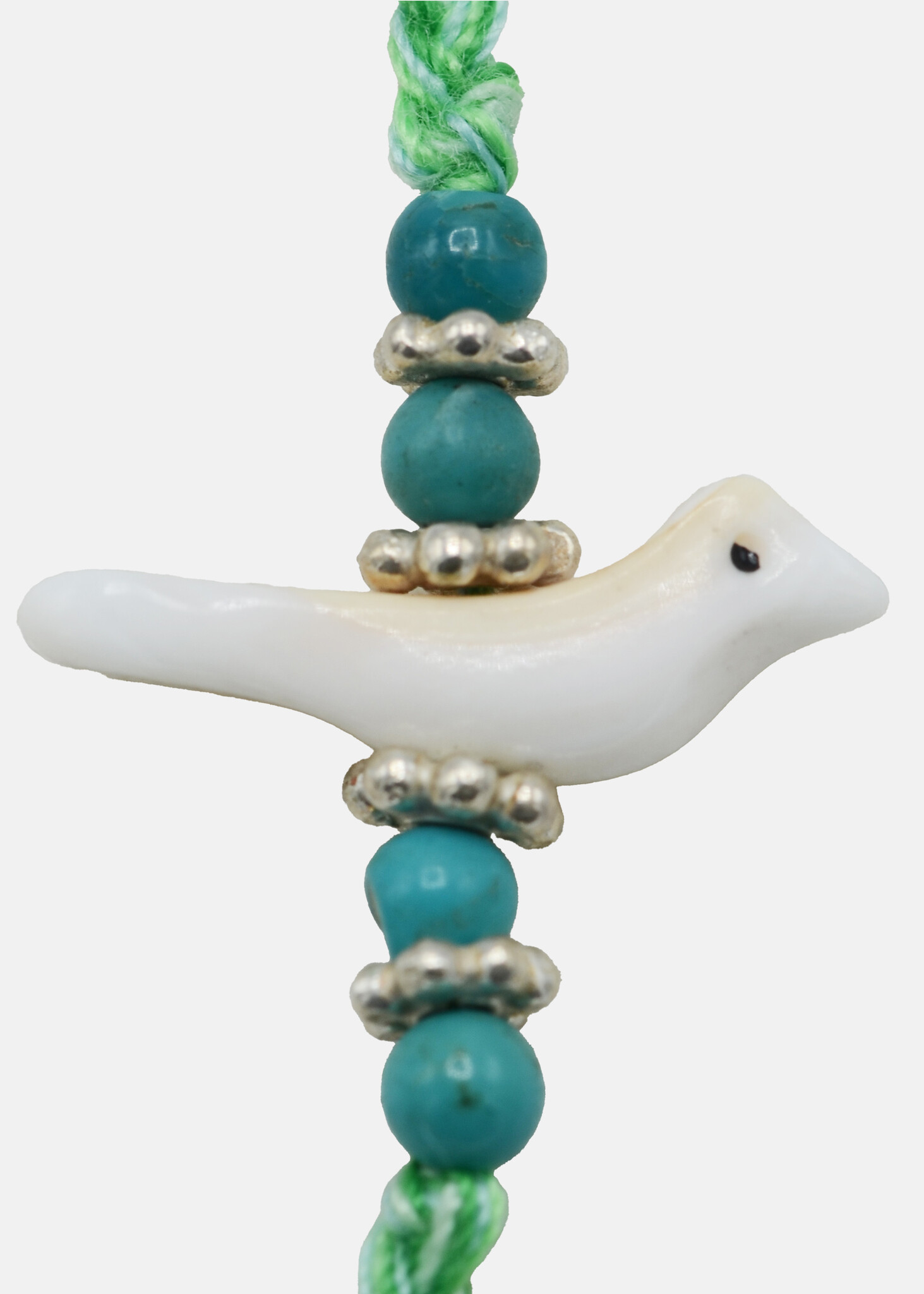 Bird Turquoise Friendship Bracelet on Mint Green-3