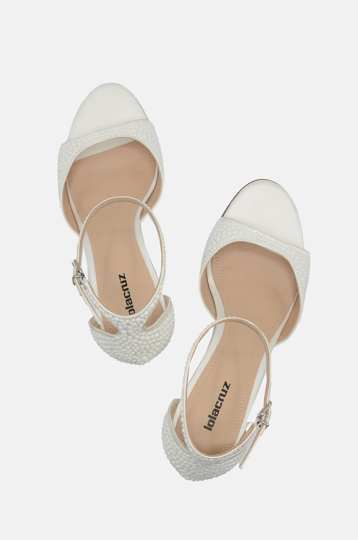 Studded Kumala Heels 65 in Blanco-2