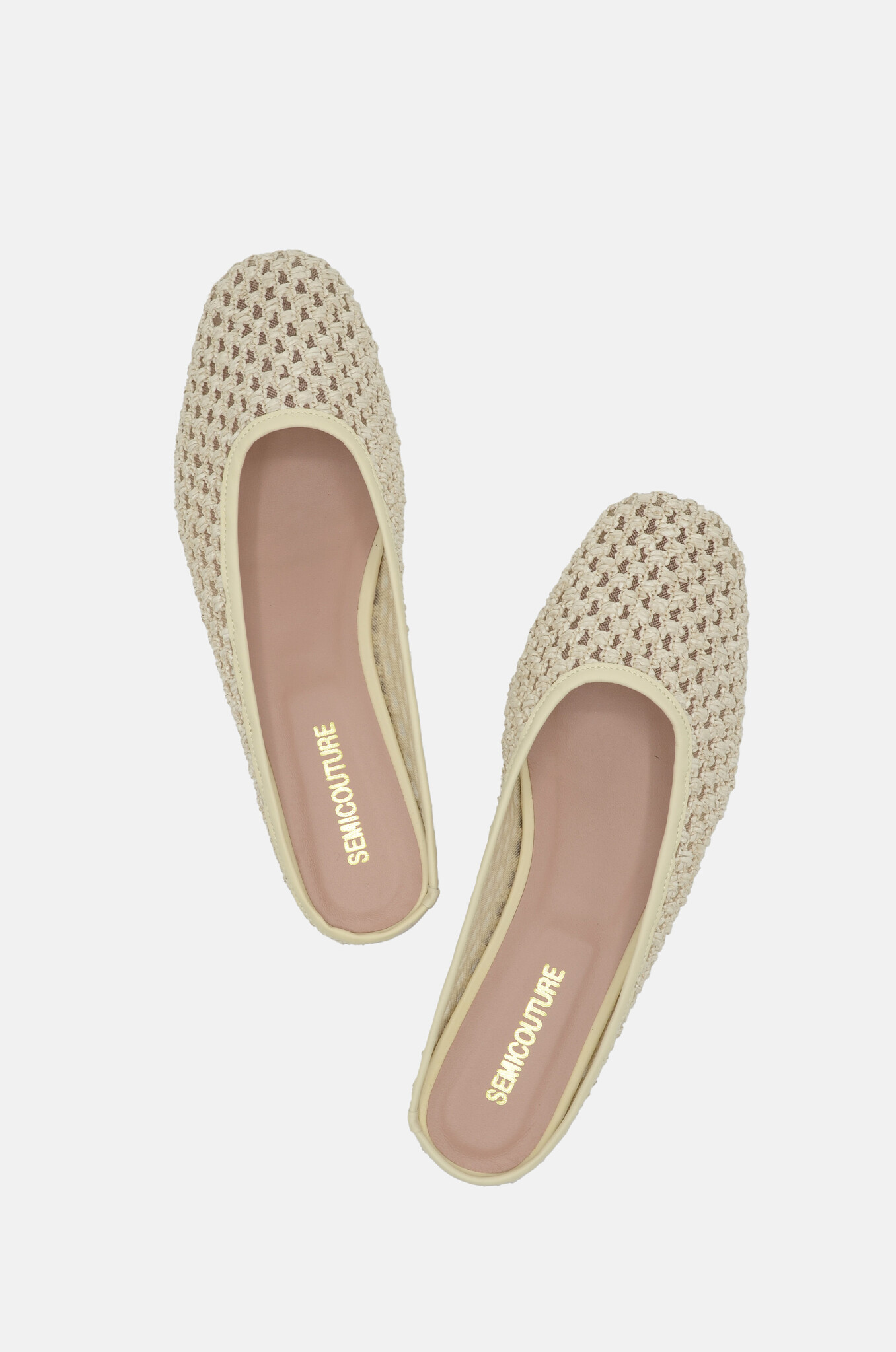 Anjelica Slip On in Off White Mesh-2