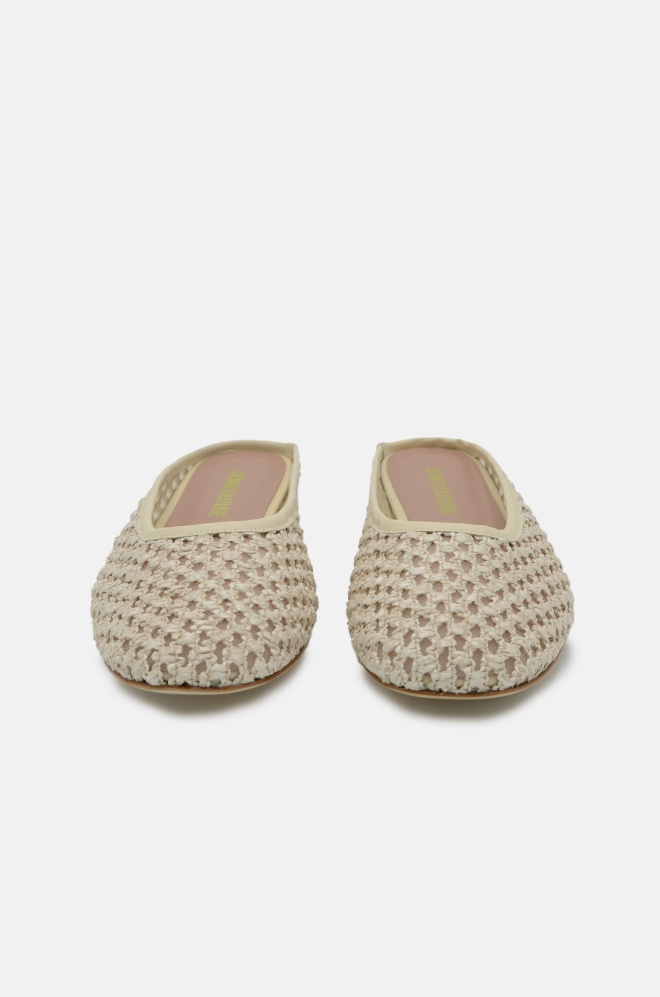 Anjelica Slip On in Off White Mesh-3