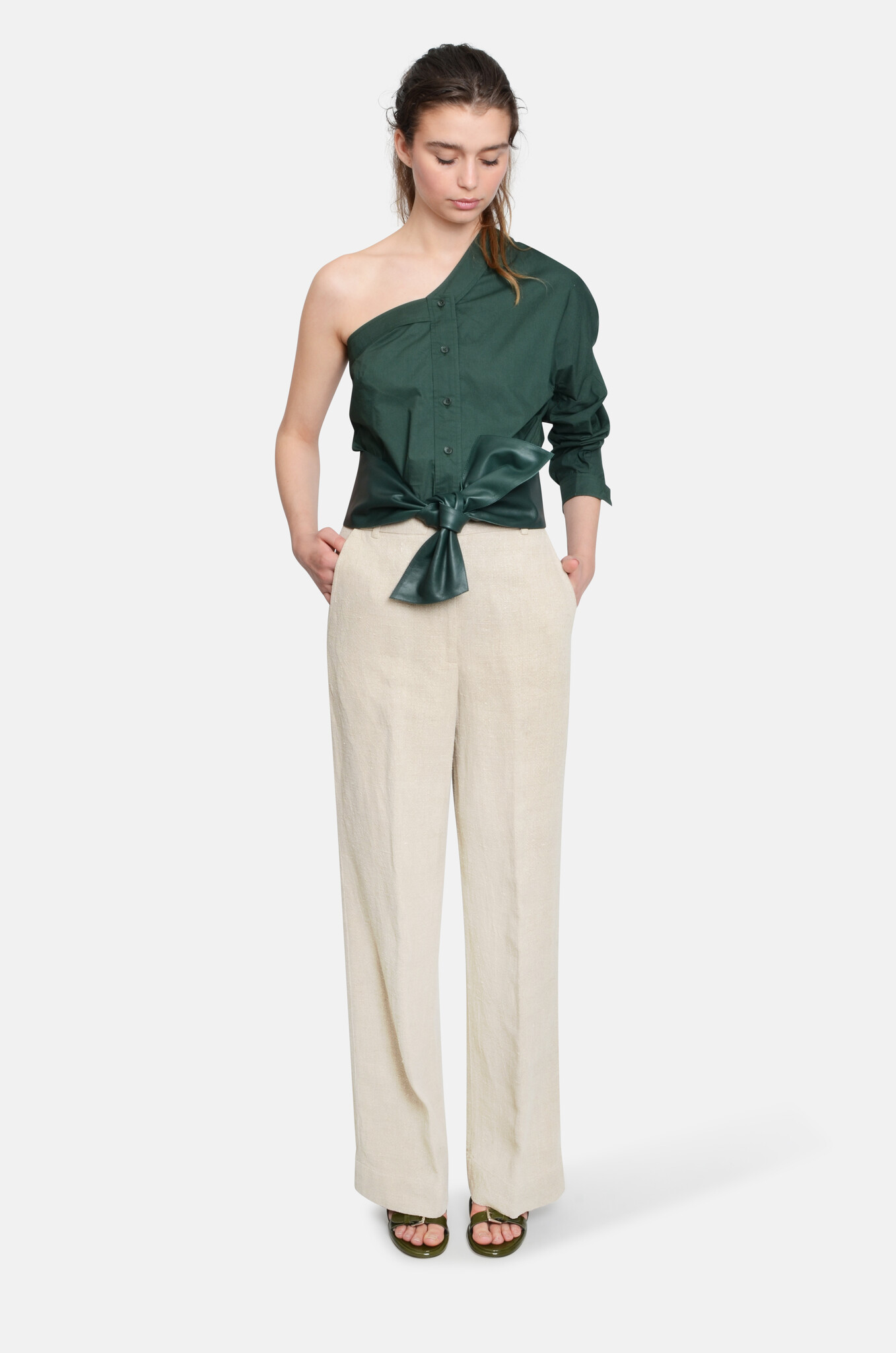 Charme Top in Green-2