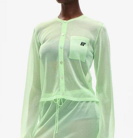 Crisje Cardigan in Lettuce Green-1