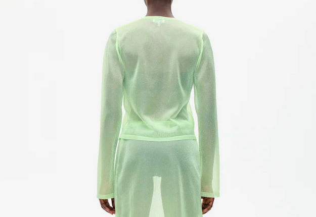 Crisje Cardigan in Lettuce Green-2