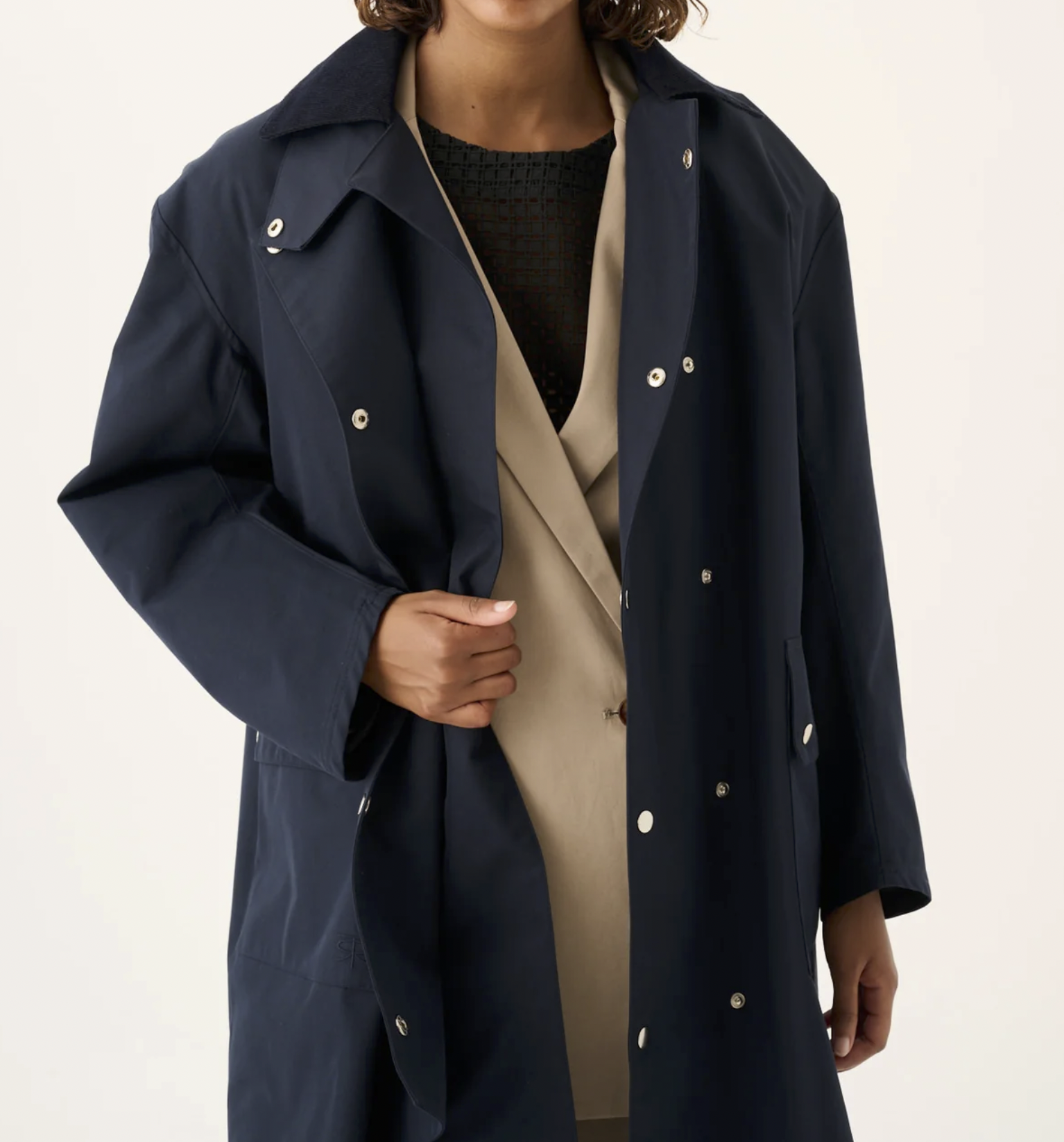 Cimma Heavy Trench in Navy-4