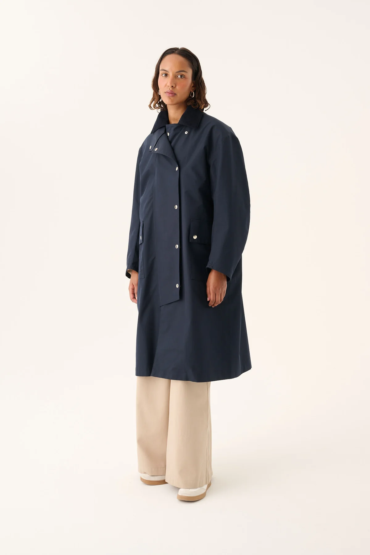 Cimma Heavy Trench in Navy-2