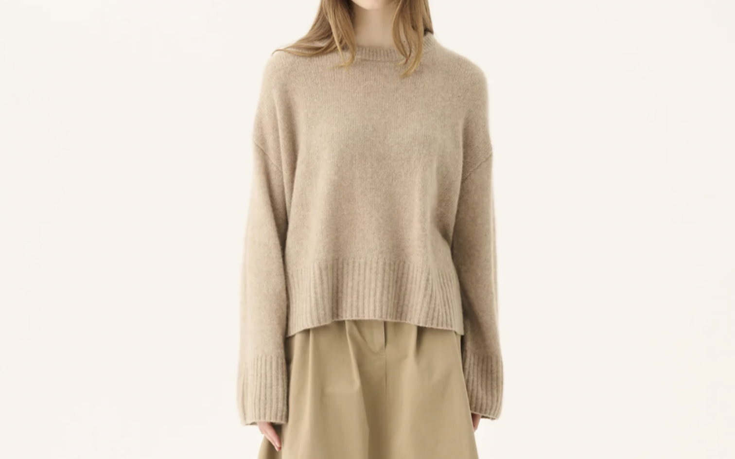 Kath Cashmere Silk Knit in Nougat-1