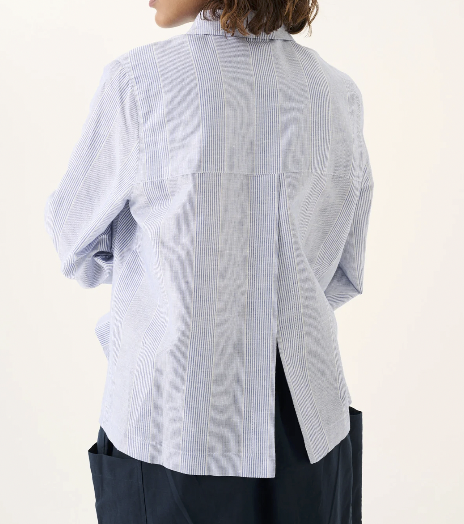 Shika Light Linen Blue Stripe-2