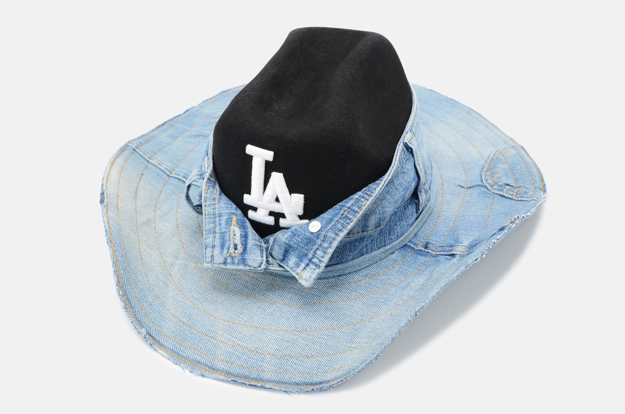 Denim Black Hat LA-2