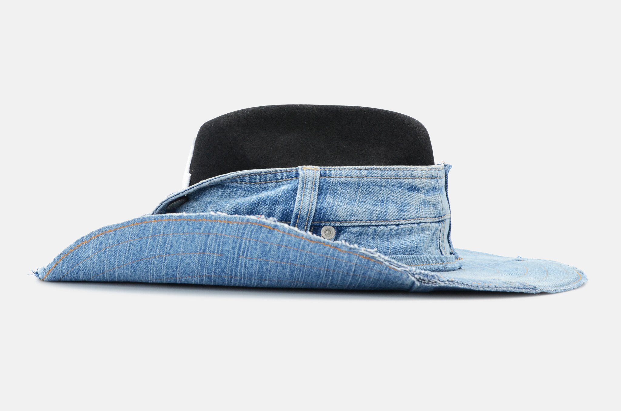 Denim Black Hat LA-4