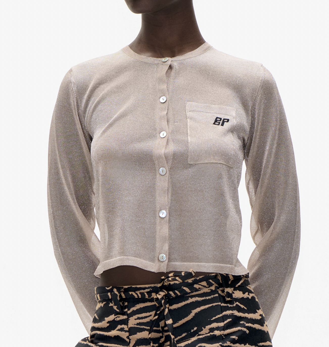 Crisje Cardigan in Warm Taupe-1