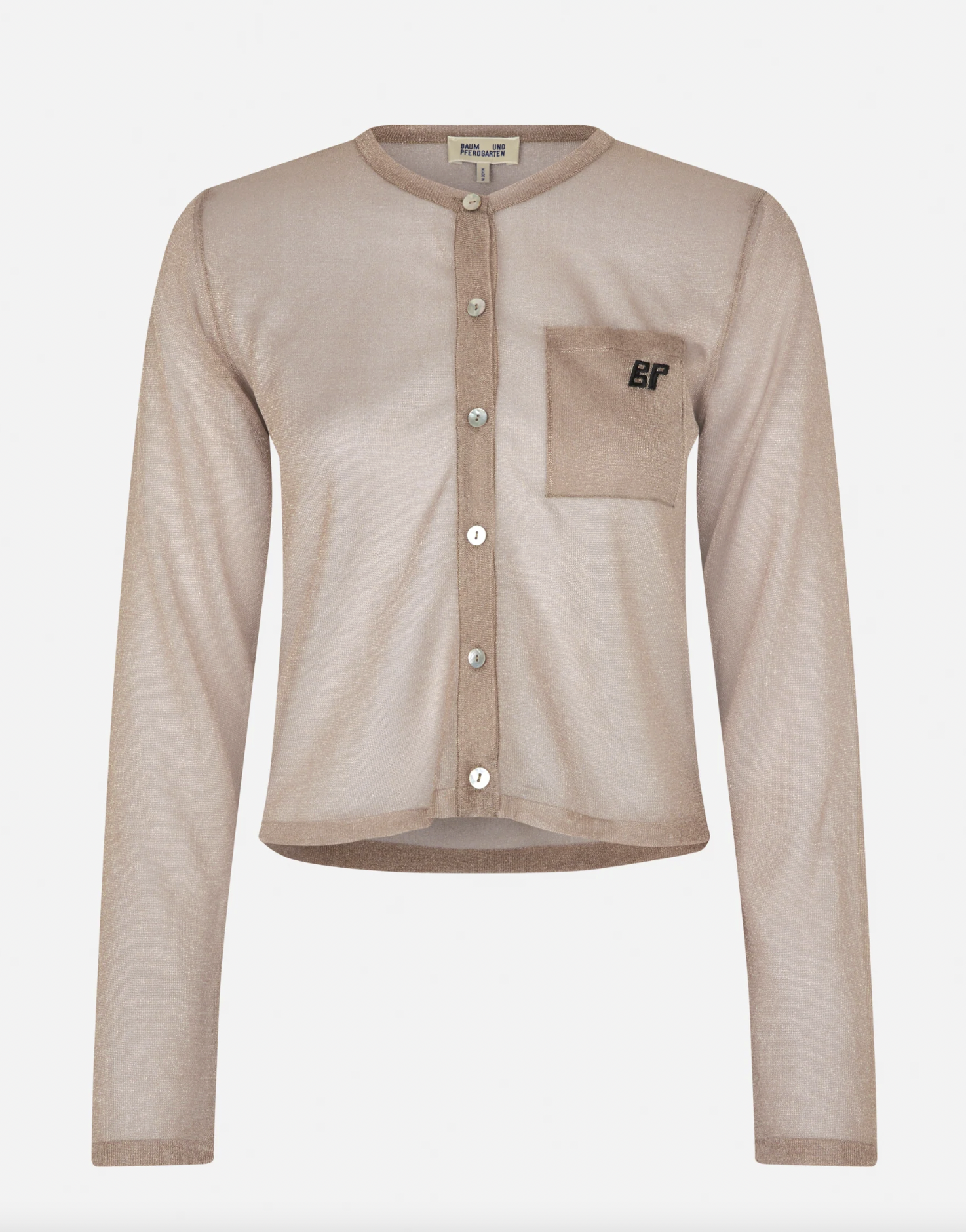 Crisje Cardigan in Warm Taupe-3