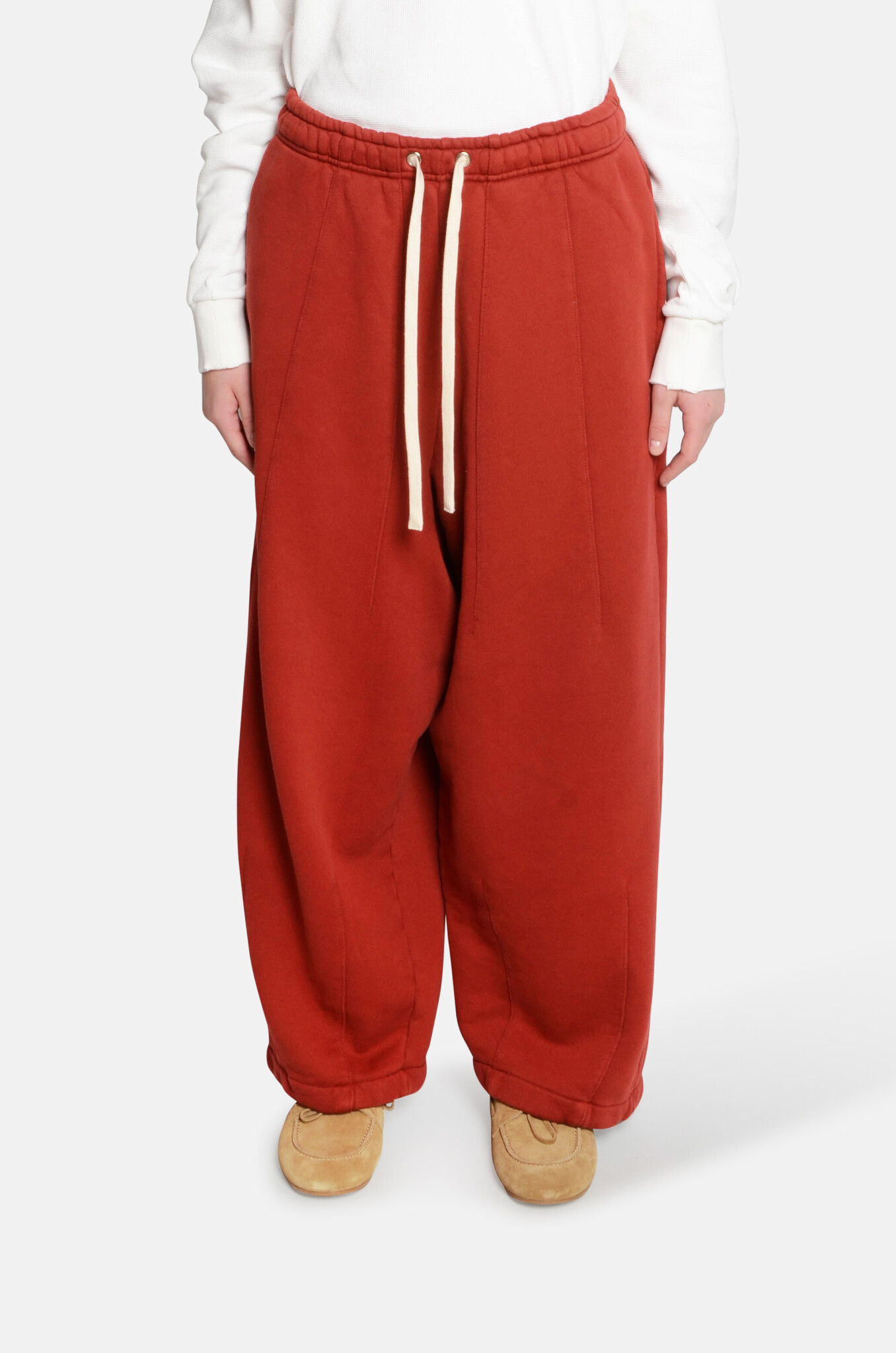 Wide Fit Sweatpants in Chili-1