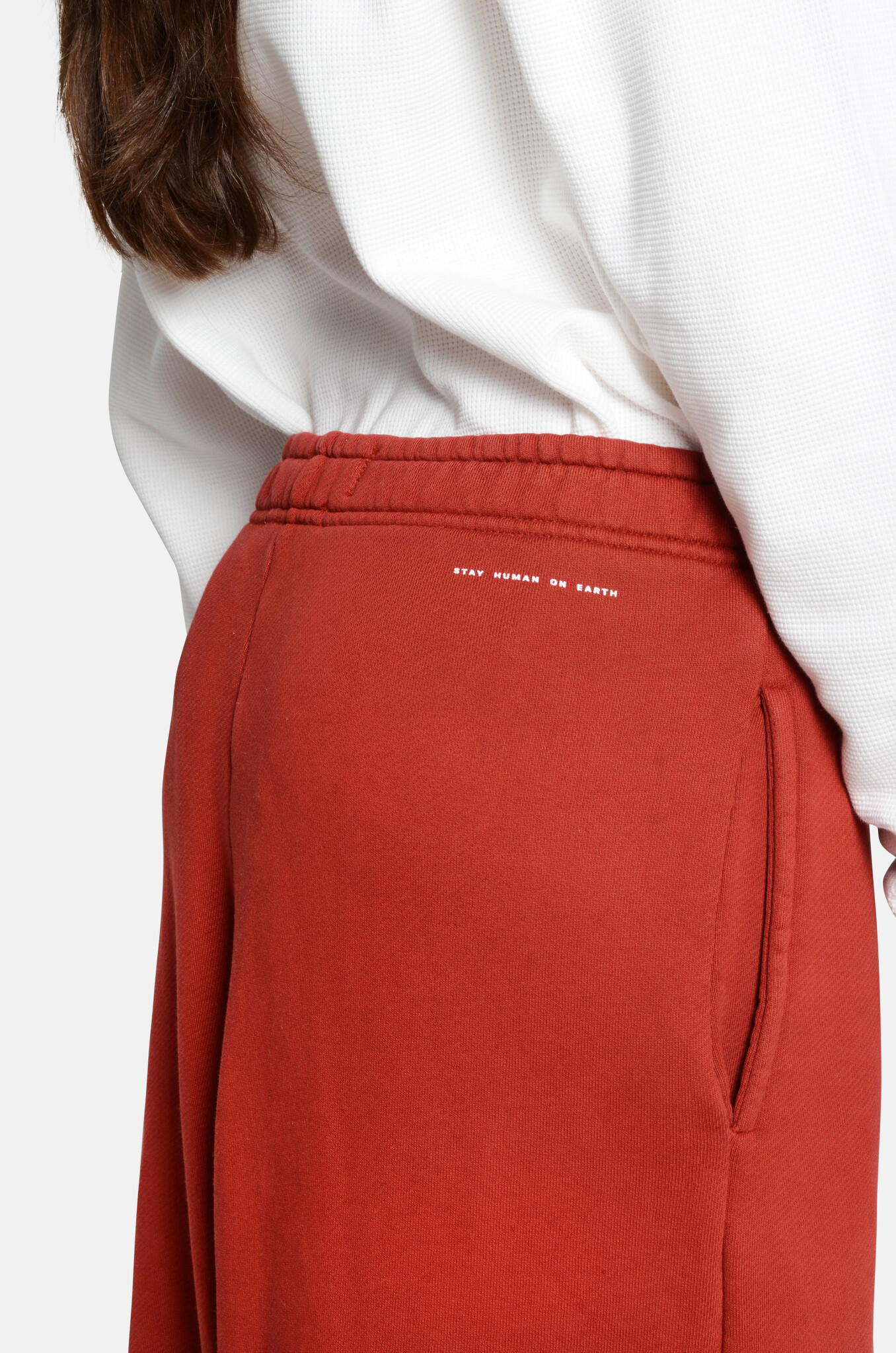 Wide Fit Sweatpants in Chili-5