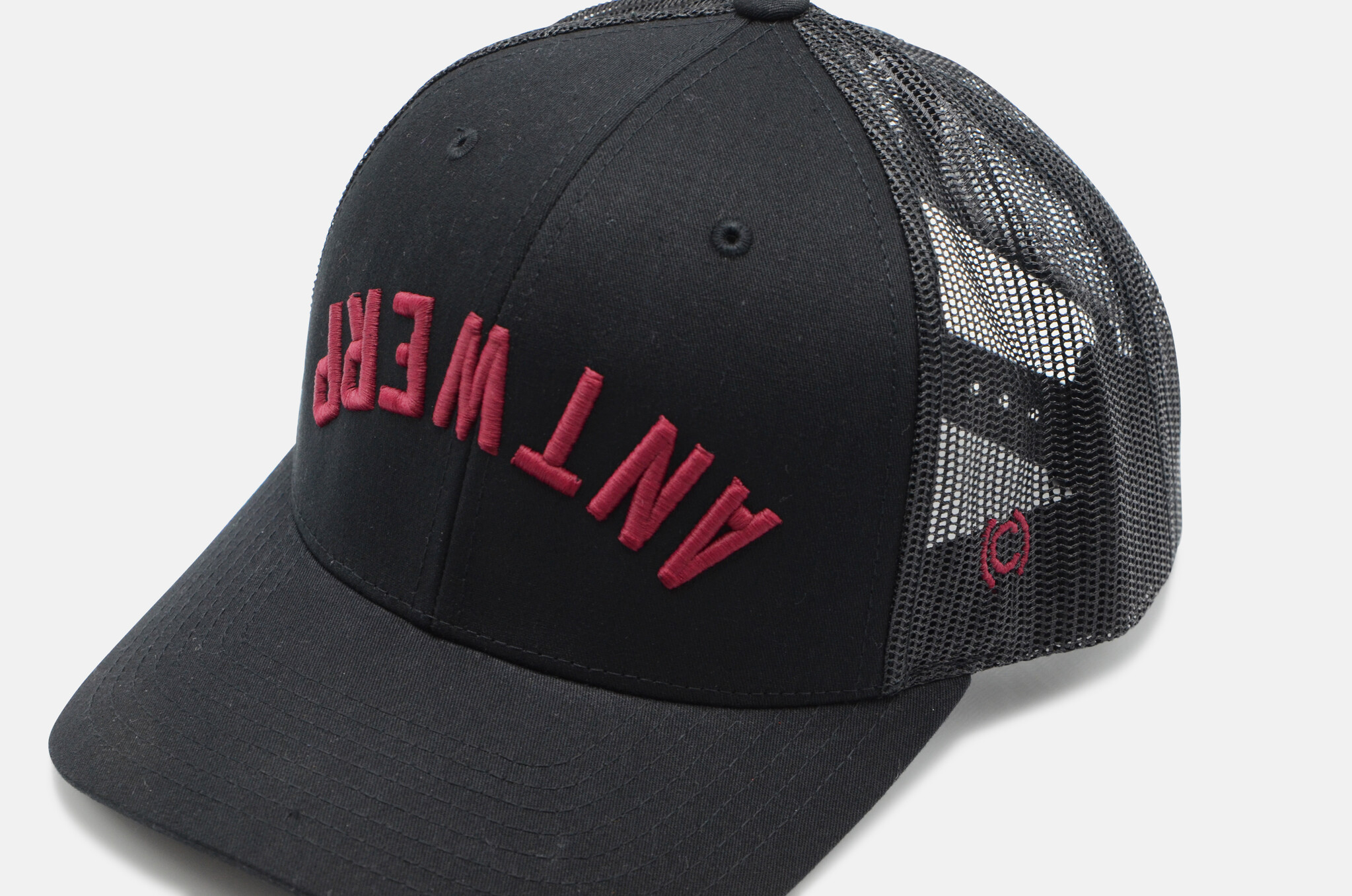 The Upside Down Trucker Hat in Black-3