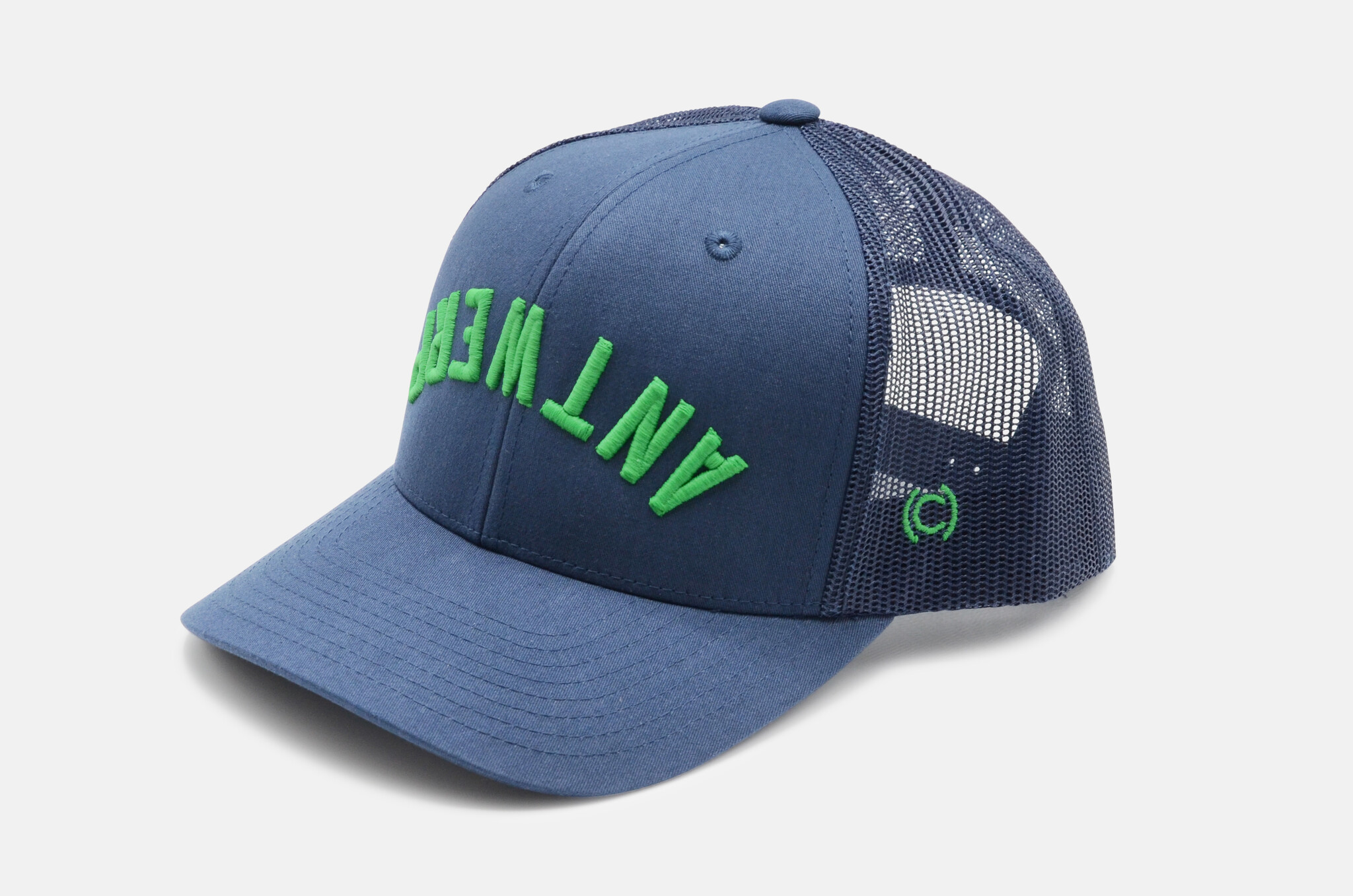 The Upside Down Trucker Hat in Navy-2