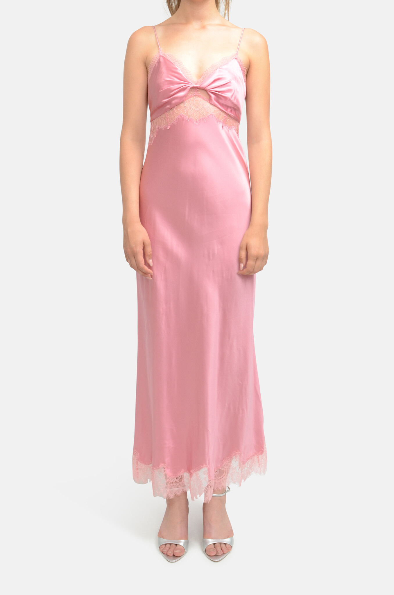 Orianna Silk-Blend Maxi Slip Dress-1