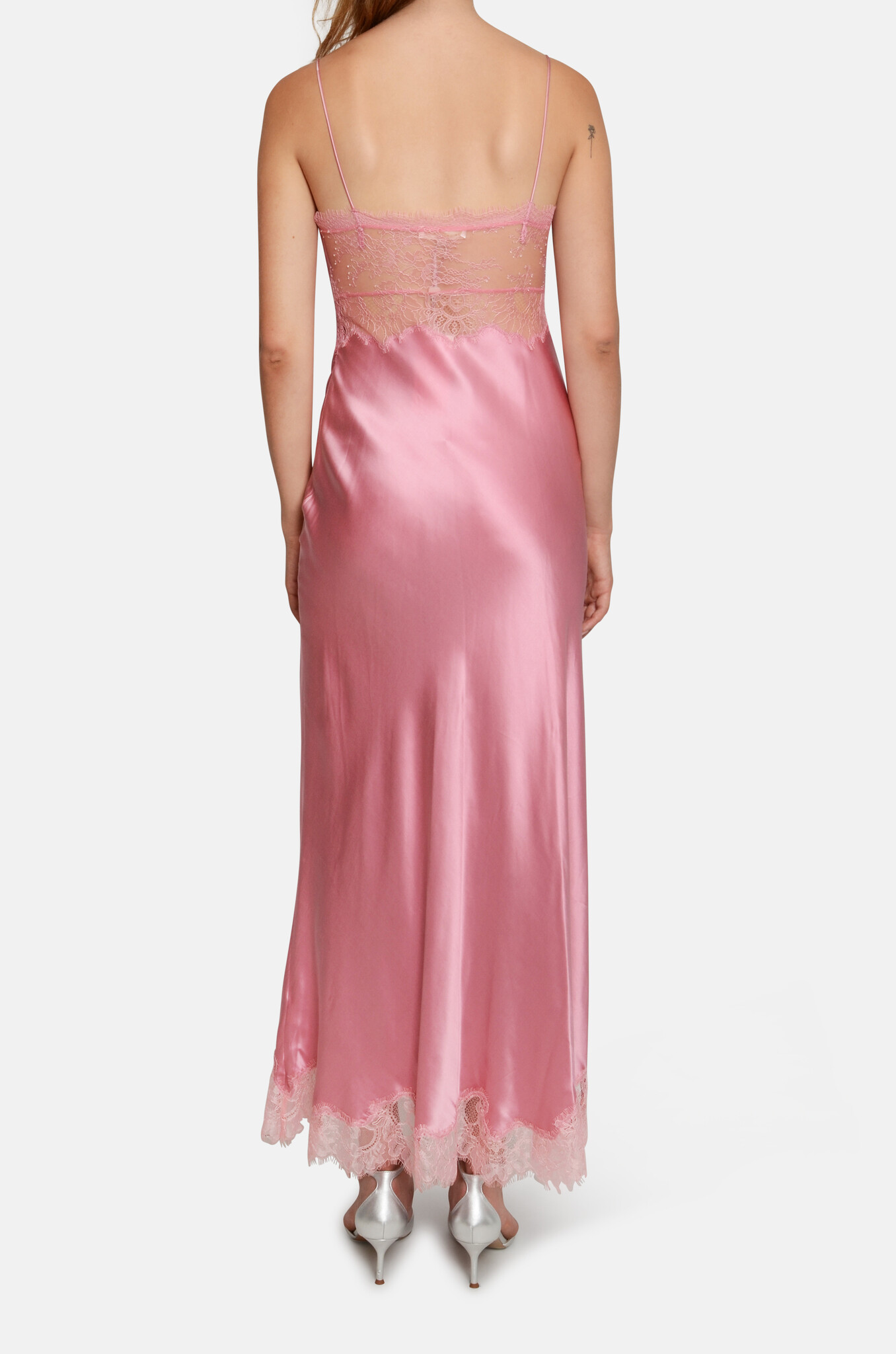 Orianna Silk-Blend Maxi Slip Dress-4