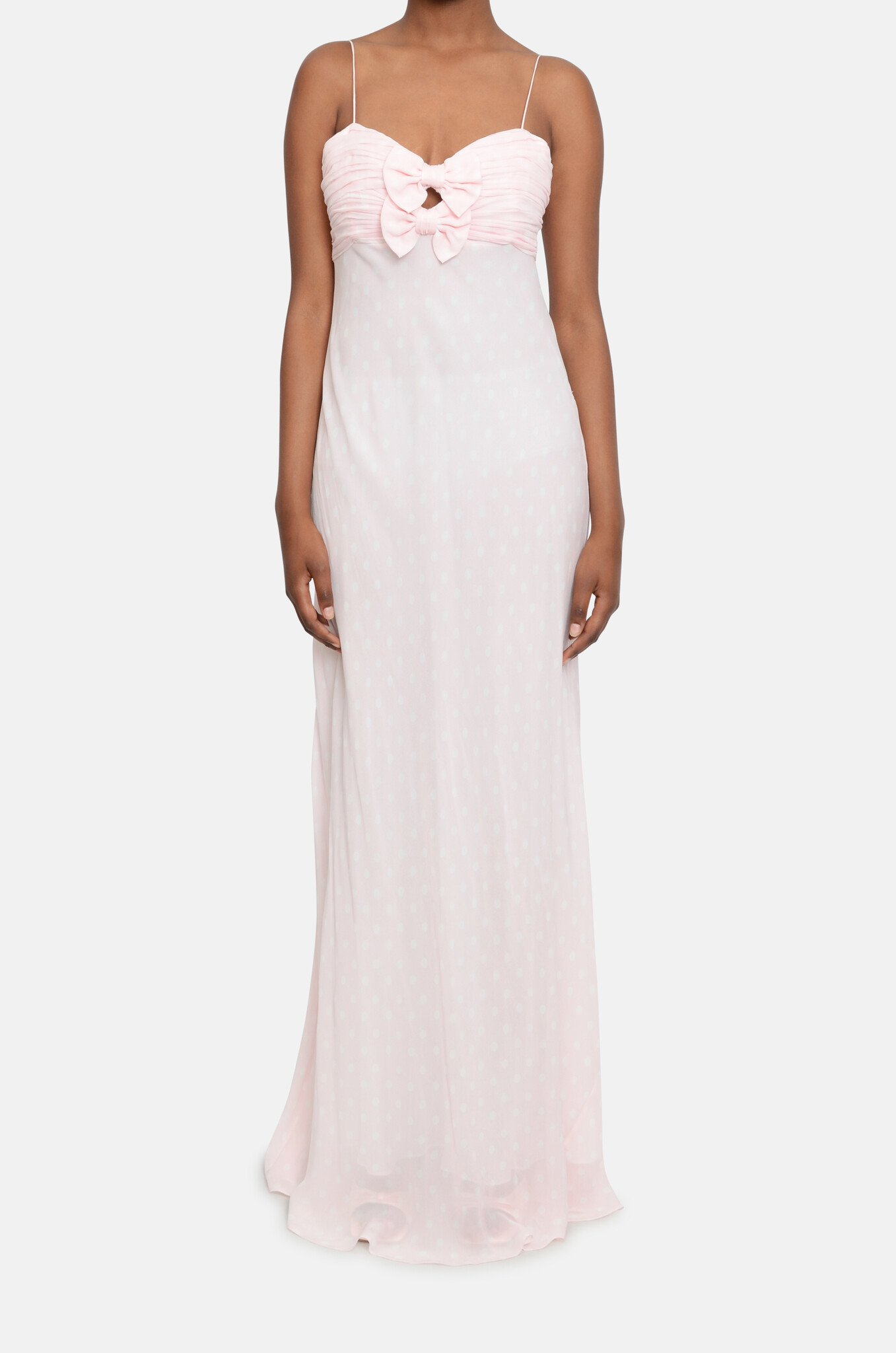 Bellby Polkadot Bow Gown-1