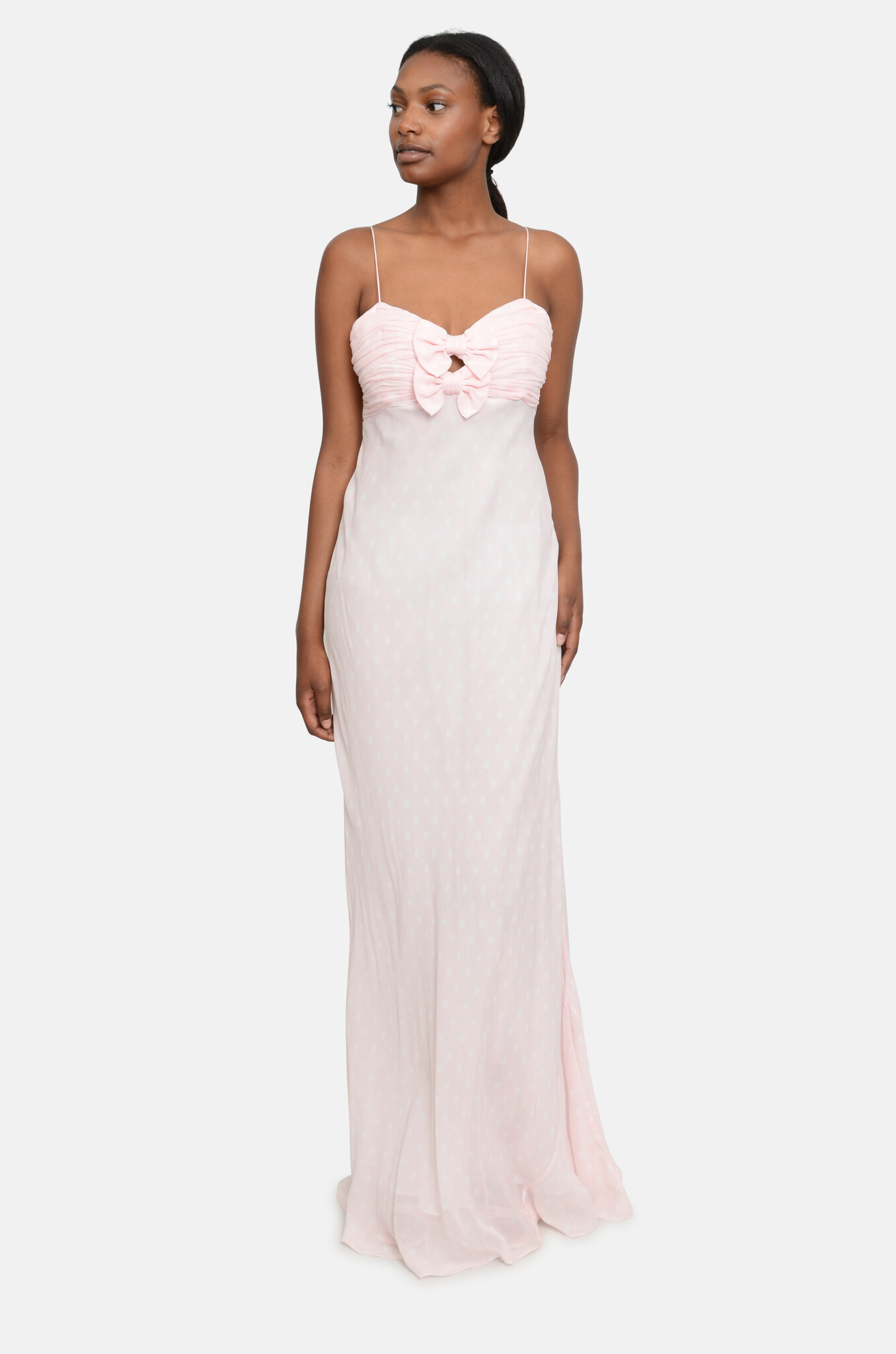 Bellby Polkadot Bow Gown-2