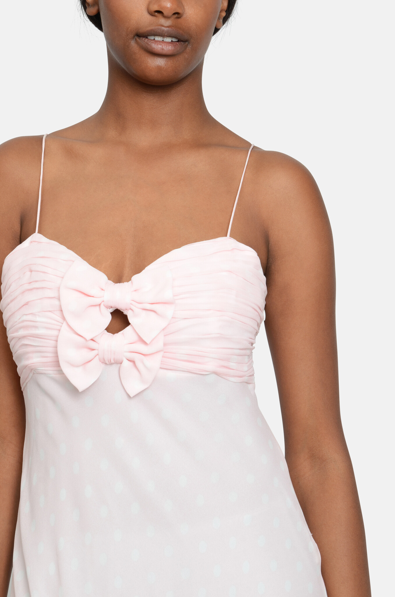 Bellby Polkadot Bow Gown-5