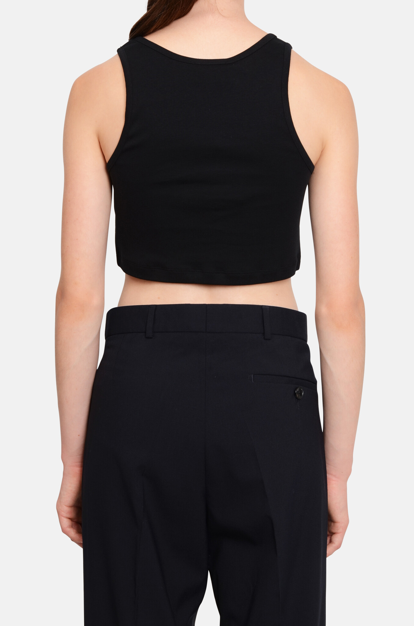 About a Boy Copped Tank in Black-4