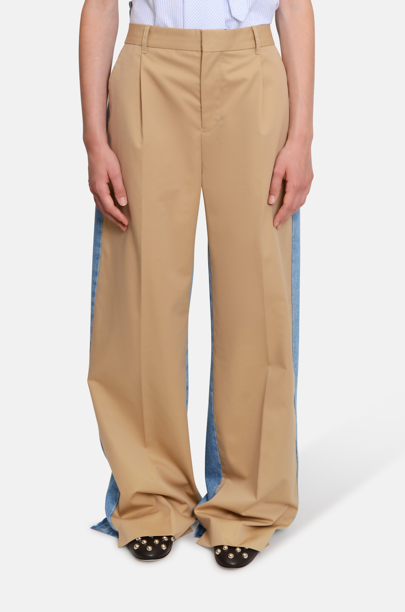 Deni Trousers in Camel Denim-1
