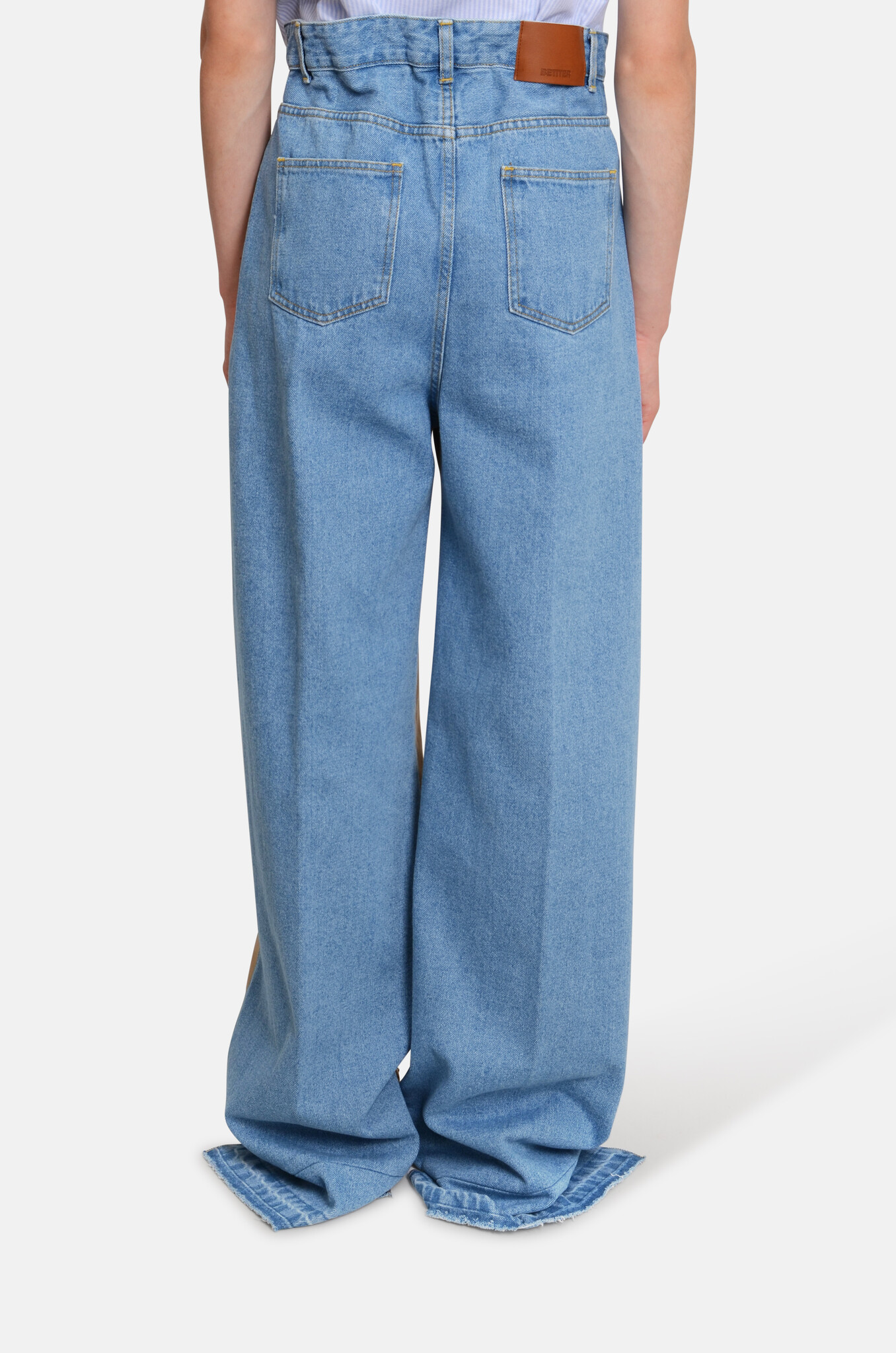 Deni Trousers in Camel Denim-4