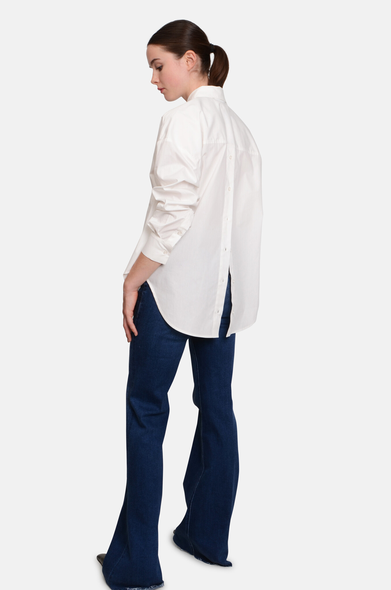 Claire Oversized Shirt in Cream-2