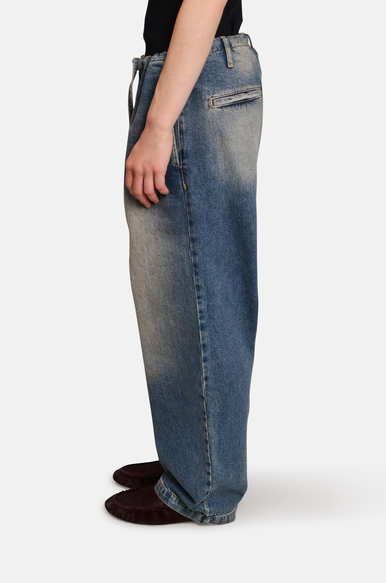 Baggy Drawstring Jeans-3