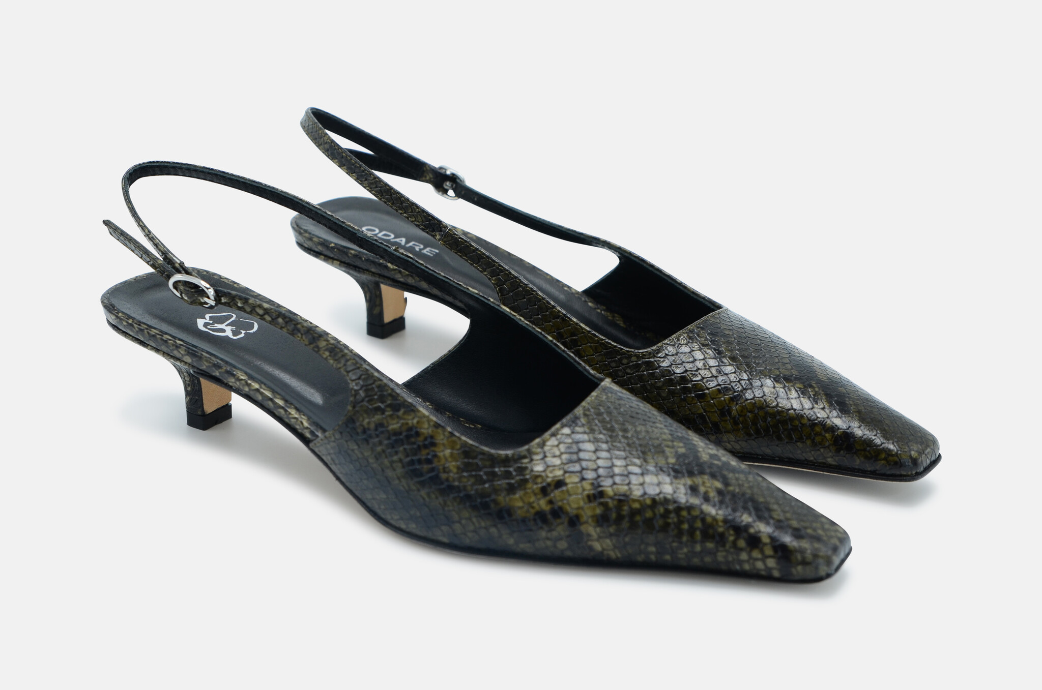 Anna Heels in Anaconda Verde-4