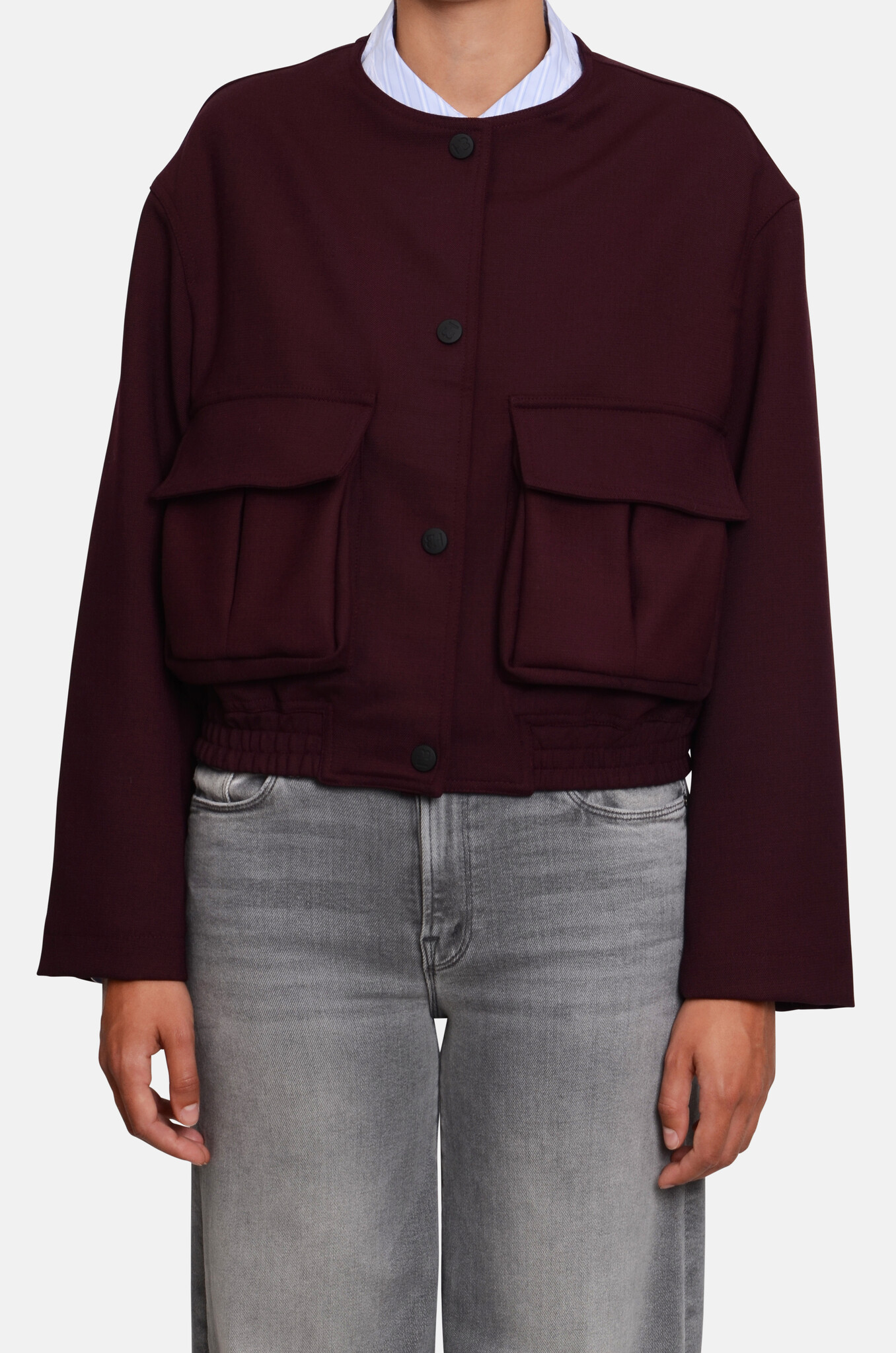 Teresa Bomber in Burgundy-1