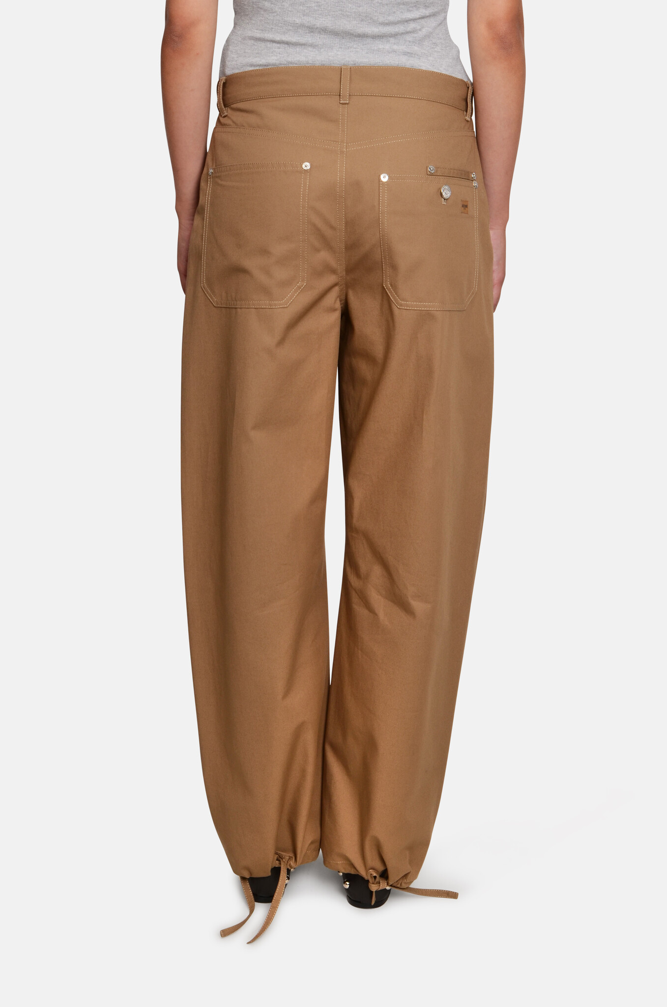 Barrel Leg Trousers-4