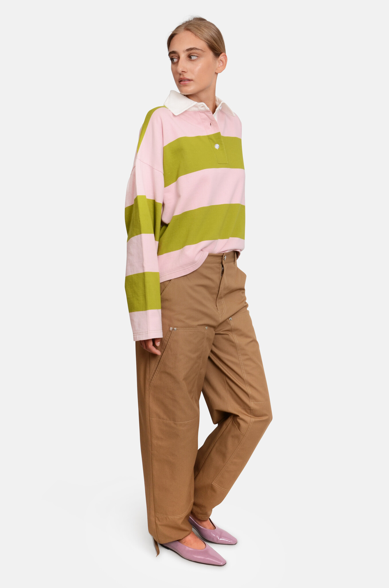 Barrel Leg Trousers-2