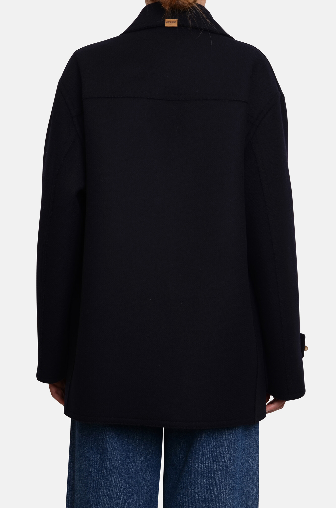 Navy Wool Duffle Coat-4