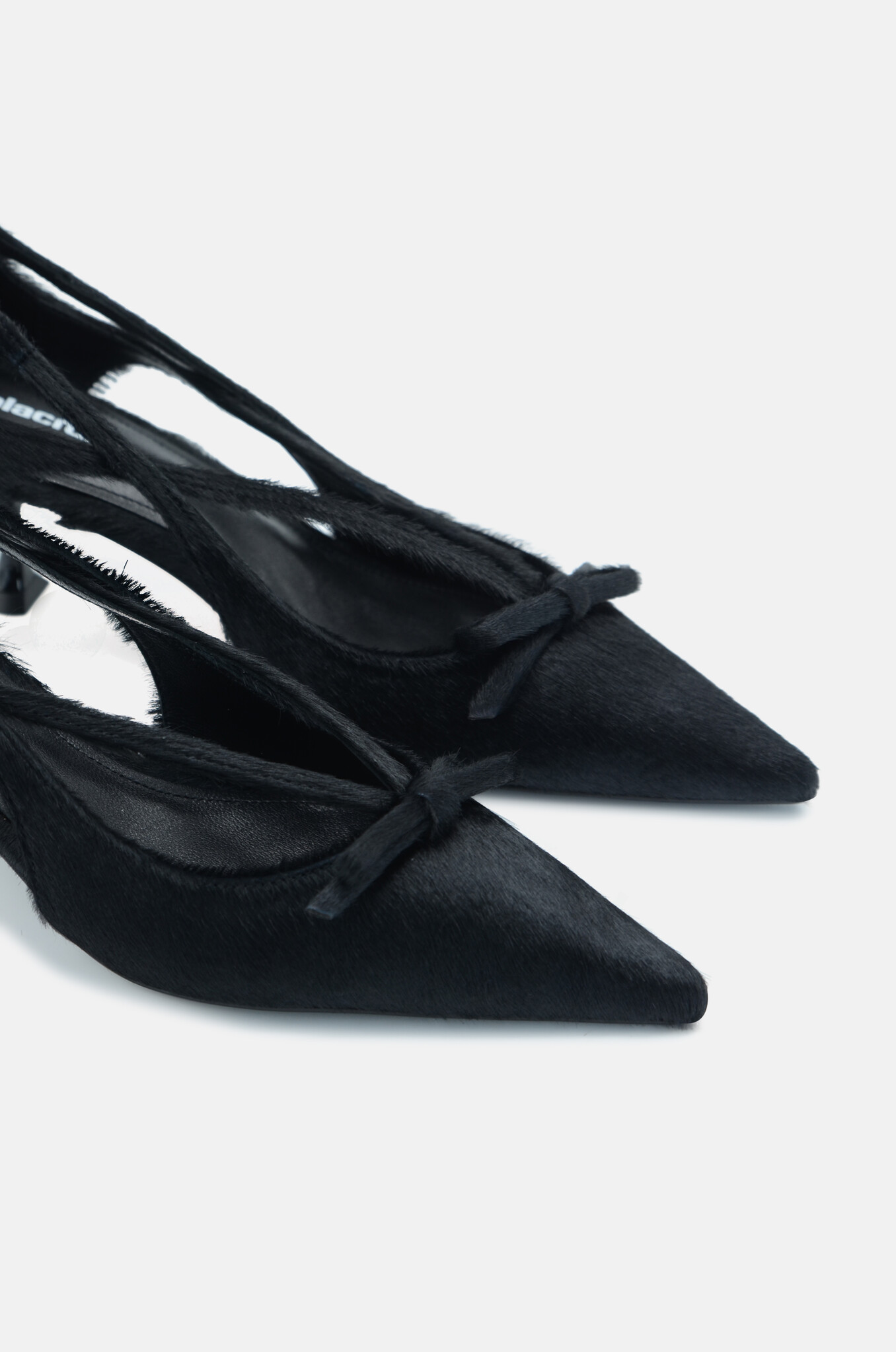 Black Cavallino Kitten Heel-5