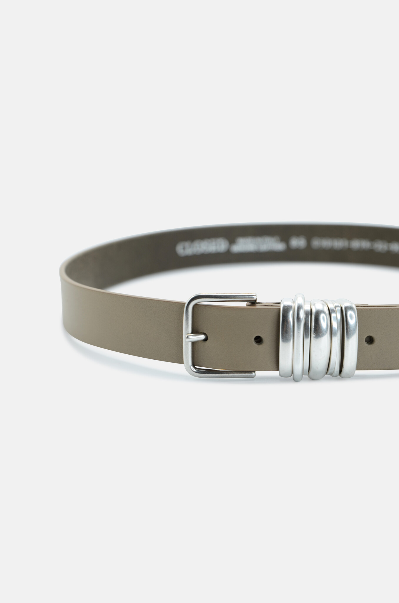 Leather Belt in Urban Beige-2