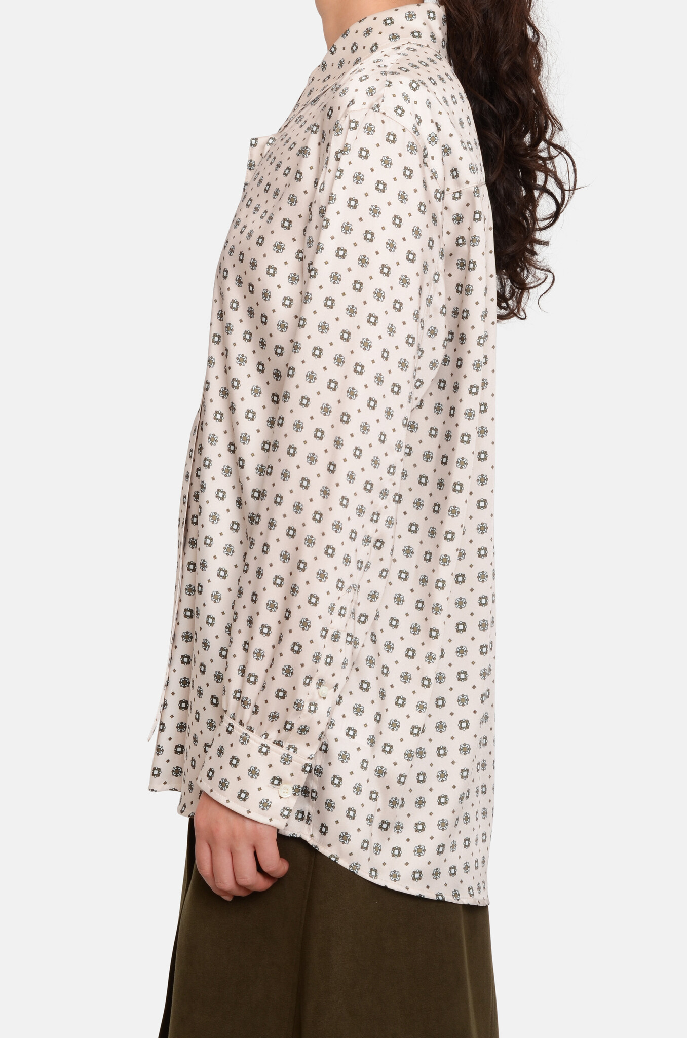All-Over Patterned Fluid Blouse-3