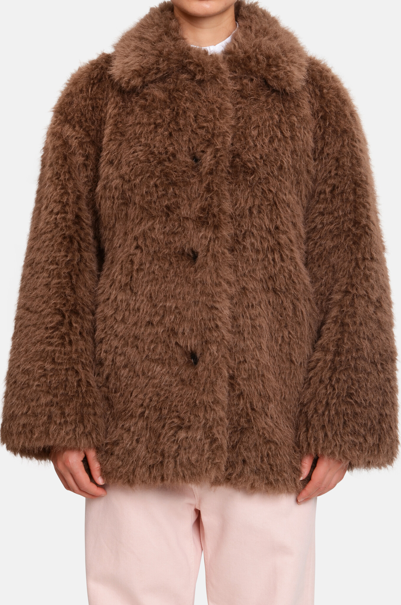 Round Faux Fur Jacket-1