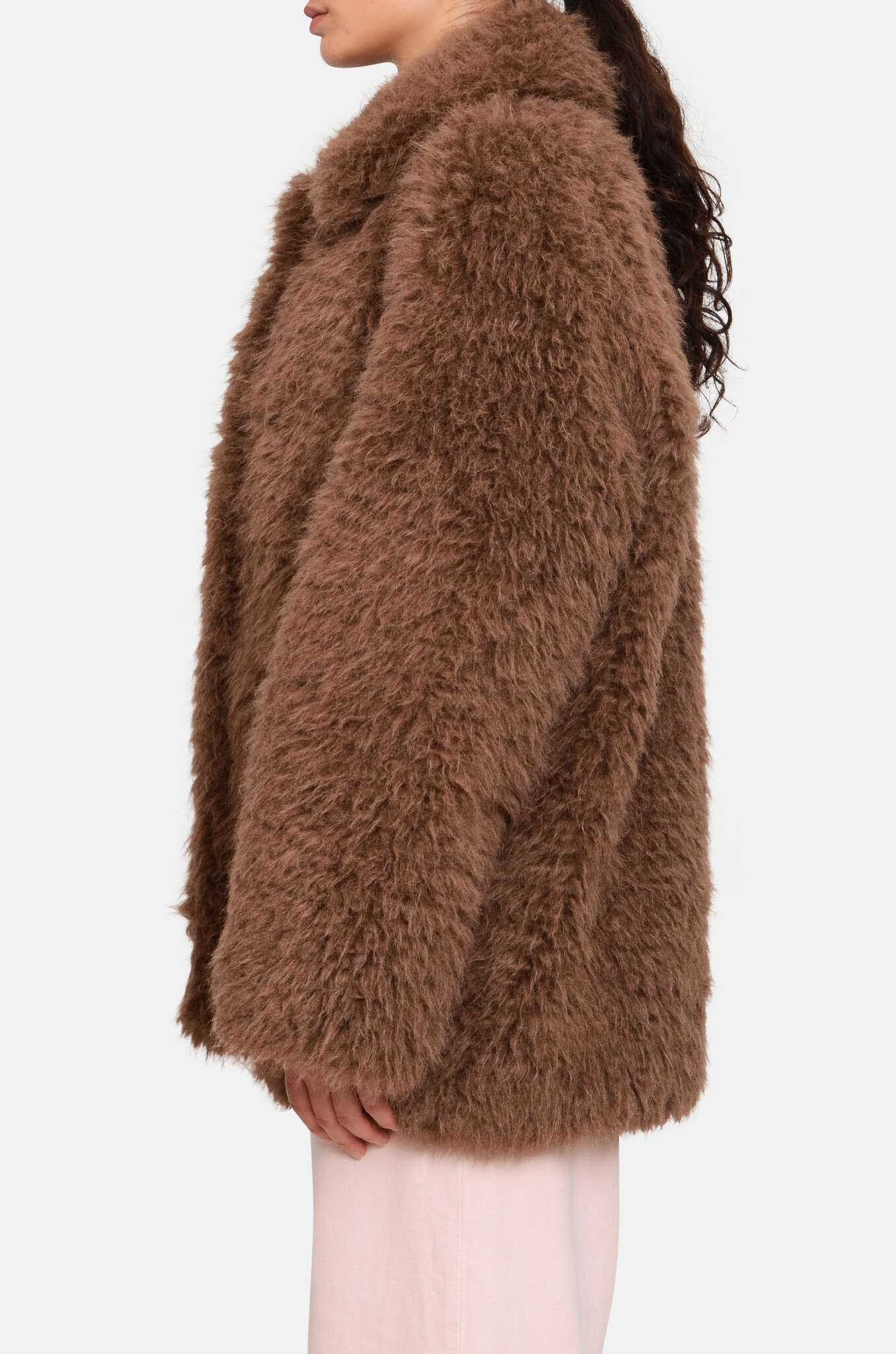 Round Faux Fur Jacket-3