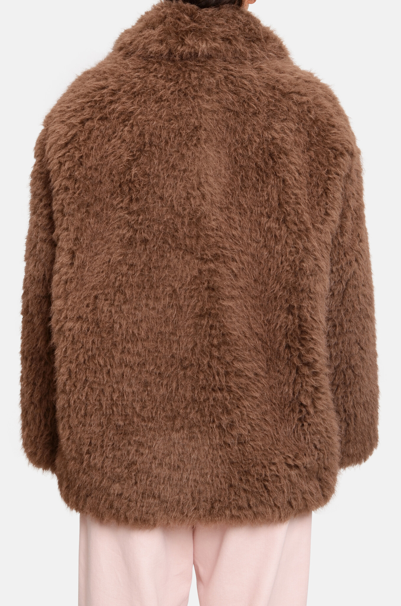 Round Faux Fur Jacket-4
