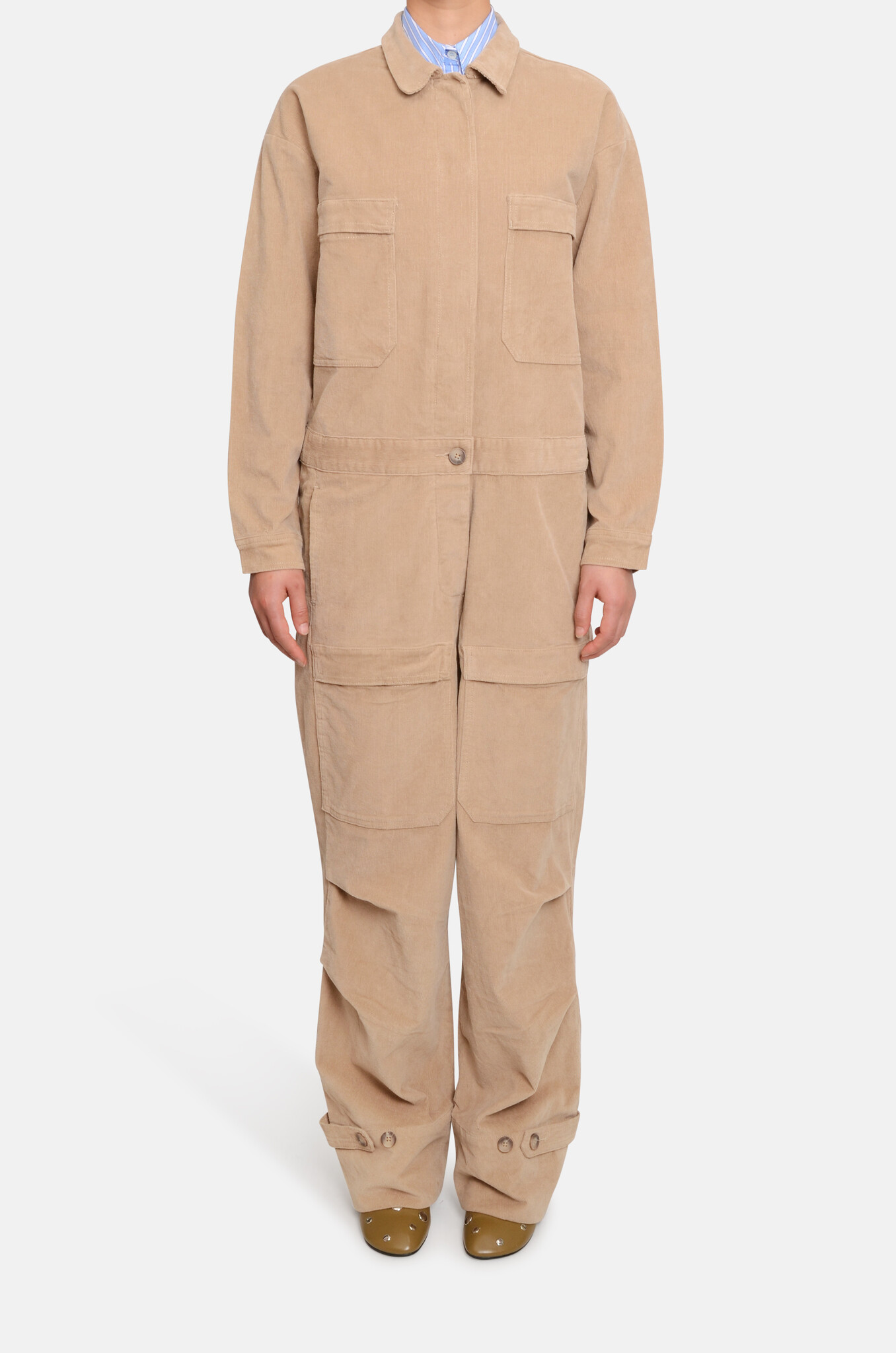 Jozette Jumpsuit in Mushroom-1