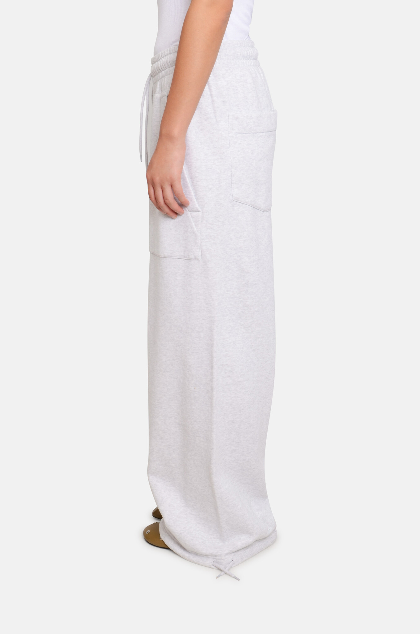 Hugo Baggy Sweat Pants Grey Melange-3